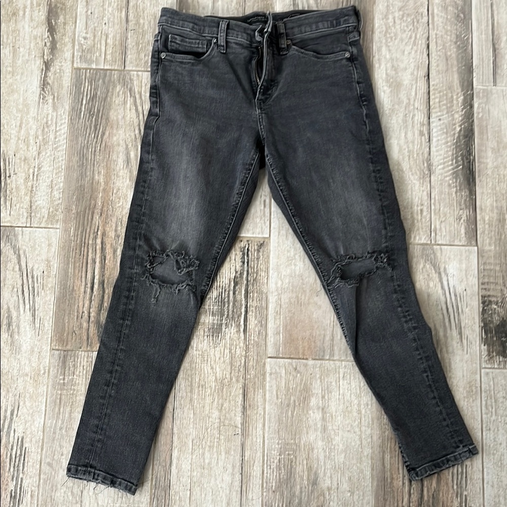 Black Distressed Women's Jeans from Banana Republic